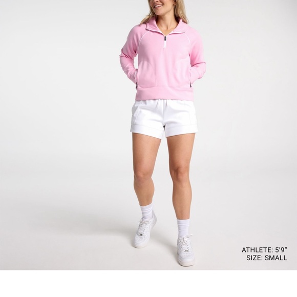 NWT DSG women’s sports fleece 1/4 Zip  hoodie Sz XL Pink Crush - Picture 2 of 8